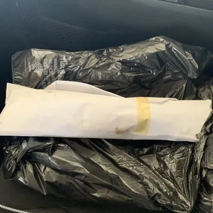 Poboy wrapped up to go