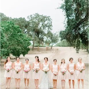 The beautiful bride and her maids. Photo by Erin Milnick