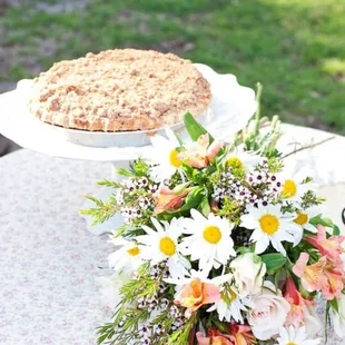 Pie the sweet alternative to a wedding cake. Photo by Still Memories