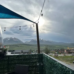 outside