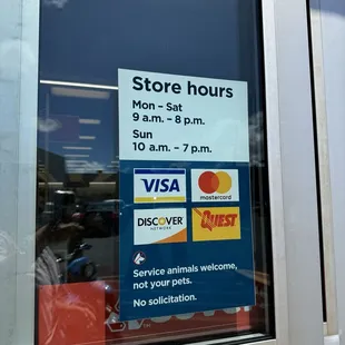 Store hours