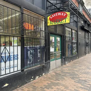 the storefront of a convenience store