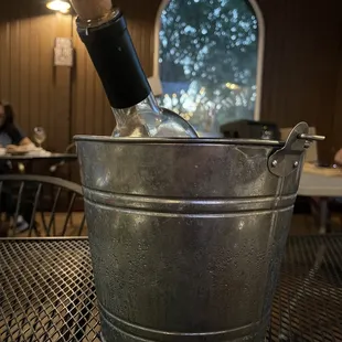 Wine in a pale! Yeehaw!