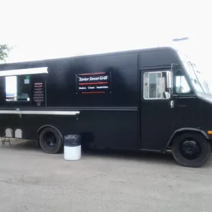 a black food truck