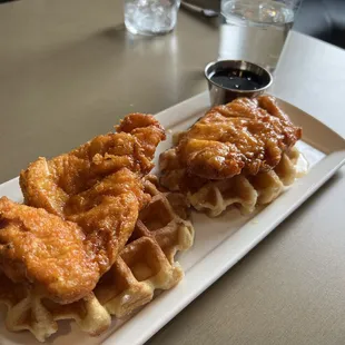Chicken &amp; Belgian waffles