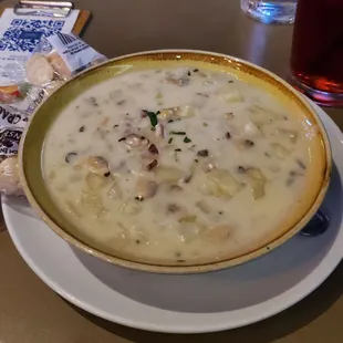 Clam chowder...