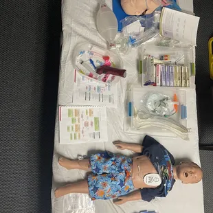 Mega ode room set up for a skills scenario