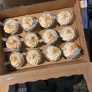 Vanilla infused with vodka cupcakes