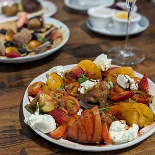 Tomatoes and burrata