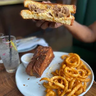 Brisket grilled cheese