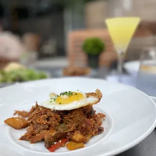 Brisket Hash and Mimosa!