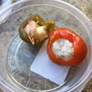 Hot stuffed peppers