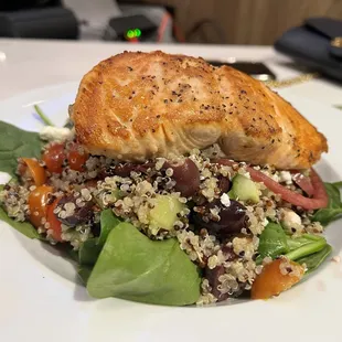 a plate of food on a table