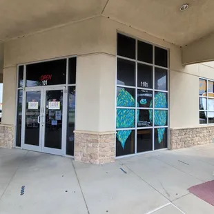 outside