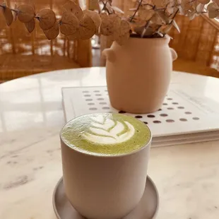 Lavender Matcha Latte