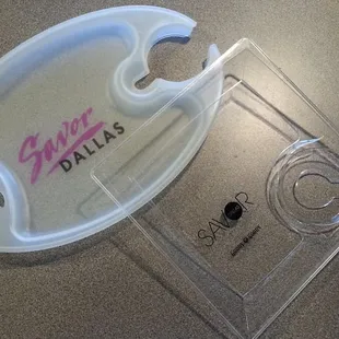 SAVOR DALLAS 2015 : I prefer the opaque oval platters from previous years to the new clear squares; these felt a bit flimsy.