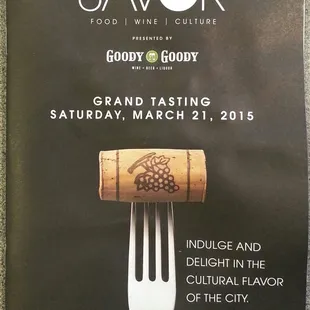 SAVOR DALLAS 2015 : Grand Tasting guide book.