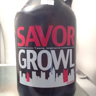 64-ounce growler