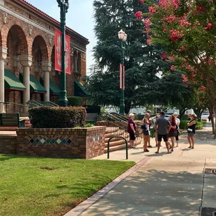 Savor Lodi Food Tour, we gathered in front of the historic building of the Lodi City Hall prior to starting out to our first food stop!