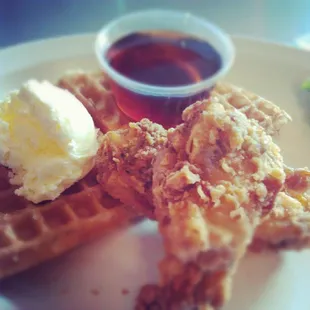 Chicken and Waffles at Home of Chicken and Waffles