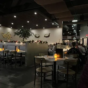 the interior of a restaurant