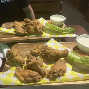 Garlic Parm and Lemon Pepper wings