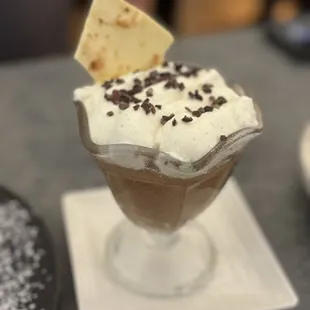 Chocolate mousse dessert