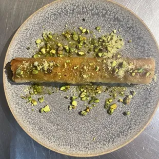 Vegan walnuts pistachios baklava