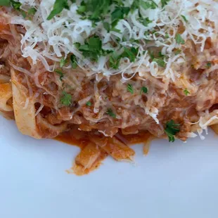 Pasta bolognese.  Perfection.