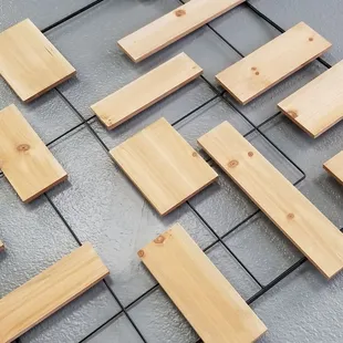 Pretty Wall Art with wood.