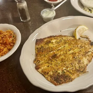 food, grilled fish