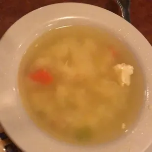 Chicken dumpling soup