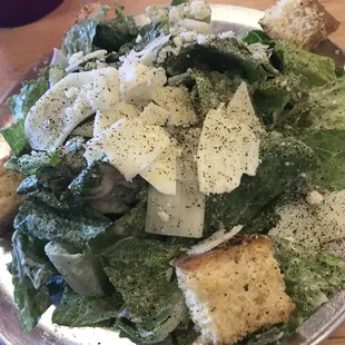 Caesar salad perfectly seasoned