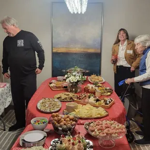 Tri tip sliders ahi poke brie bites beef kabobs. All excellent