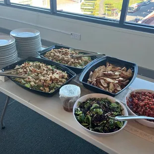 Delish holiday lunch spread