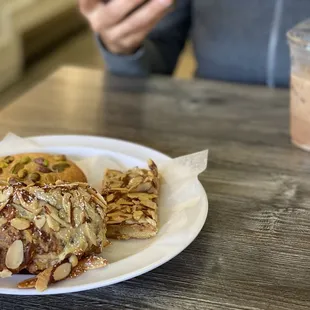 a plate of food on a table