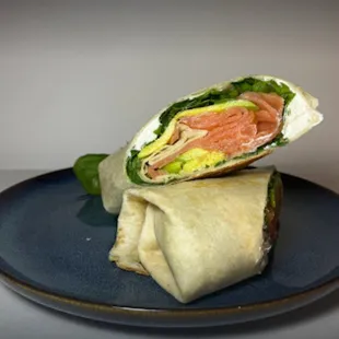 THE WRAPS.Smoked Salmon, Avocado, Arugula, Cream Cheese