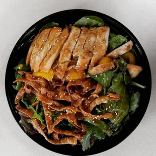 Chicken Asian Sesame Salad! My healthy lunch.