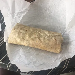 Bacon breakfast burrito