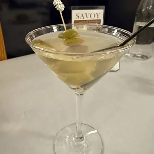 Dirty martini was perfect
