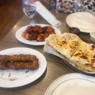 a plate of food on a table