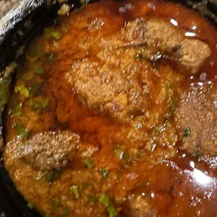 Chef RAZA&apos;s Mutton Dal Gosht....a culinary delight with just the right heat and not overpowering spices. Compliments to The Chef