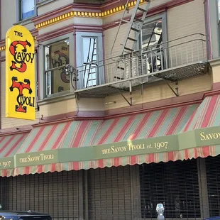 the front of the restaurant