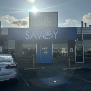 Outside - caught the sunrise