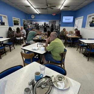 This is the restaurant, except 3 rooms like this one