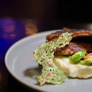 Blacken Fish. Baked and paired with mashed potatoes.