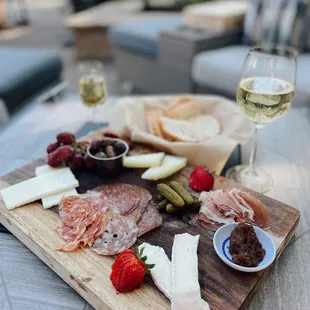 Cheese and charcuterie board