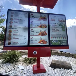Drive thru order board