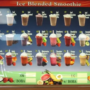 Smoothie menu #3
