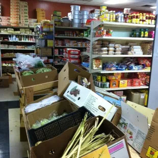 a variety of vegetables in boxes